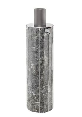 Дымоход-Конвектор Ферингер в ламелях из натурального камня "Пироксенит наборный"